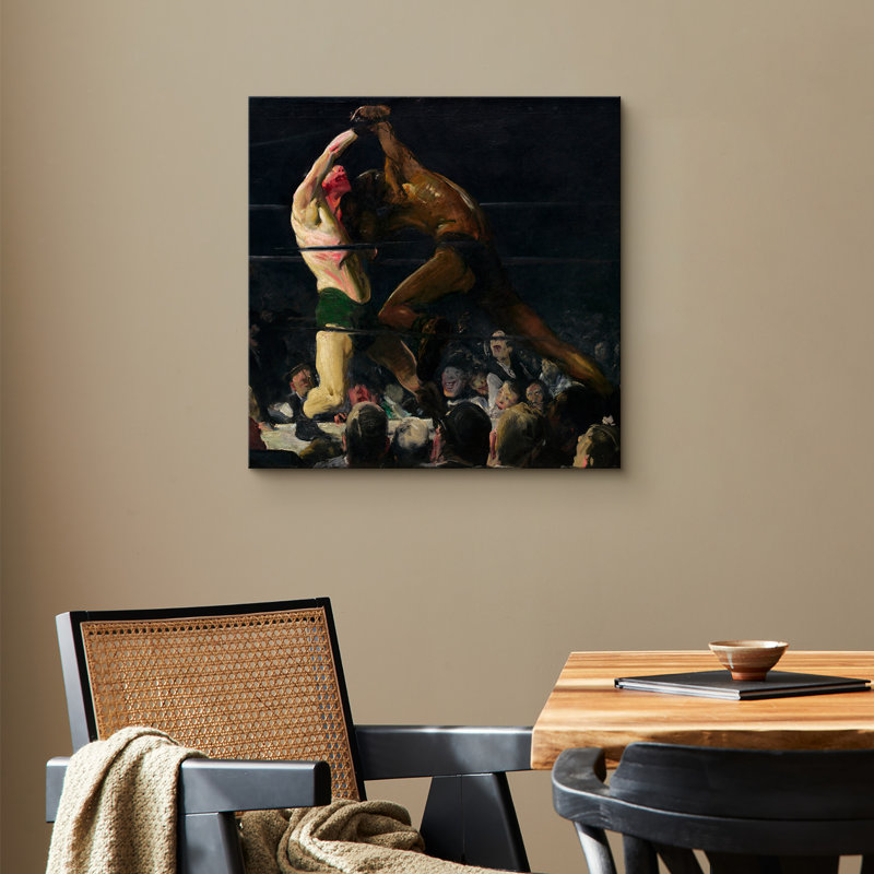 «Intense Prizefight», art de la scène, photos de compétition de boxe classique, impression sur toile encadrée, Toile tendue