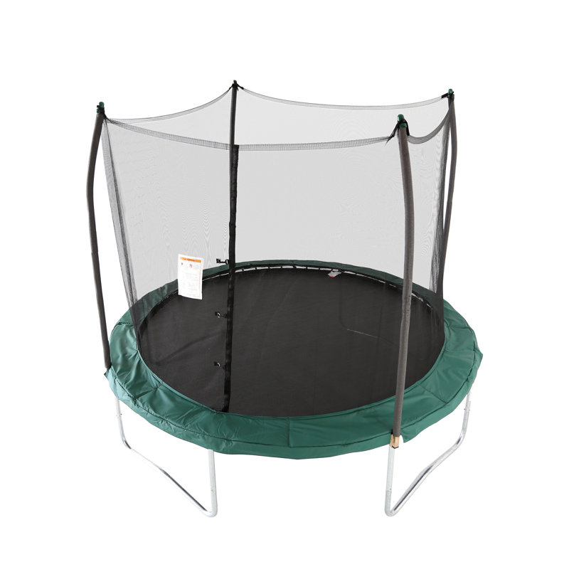 Trampoline rond 10 pi avec enceinte Skywalker Trampolines - vert