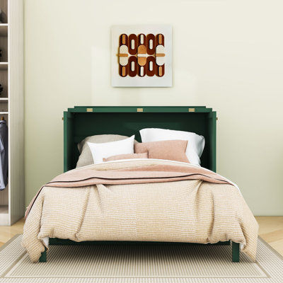 Full Size Murphy Bed with Stylish and Built-in Storage Drawer