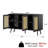 47.2" Rattan Sideboard with Adjustable Shelves for Kitchen, Living Room, Entryway-1190779166