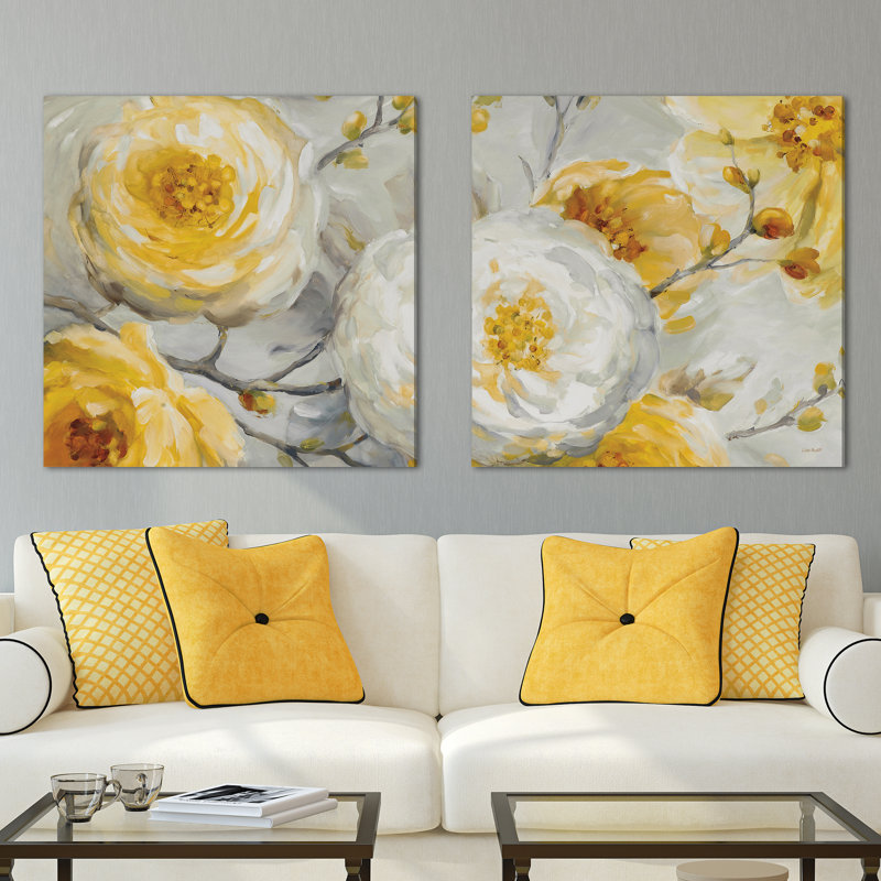 « soleil », reproduction de peinture à l’acrylique à multiples images sur toile tendue, H 36 po x l 72 po x P 1,5 po