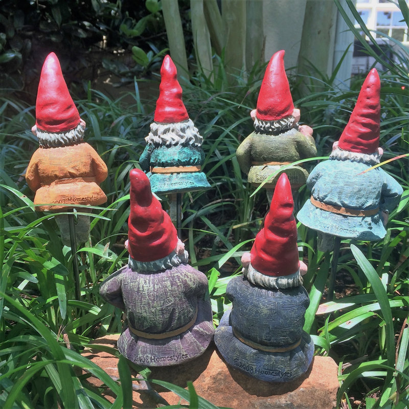 Ensemble de 6 statues de gnomes Old World