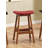 Upholstered Counter Stool with Solid Wood Frame-12512887