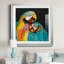 Perroquet ludique - peinture encadrée-1730320465-1730320296
