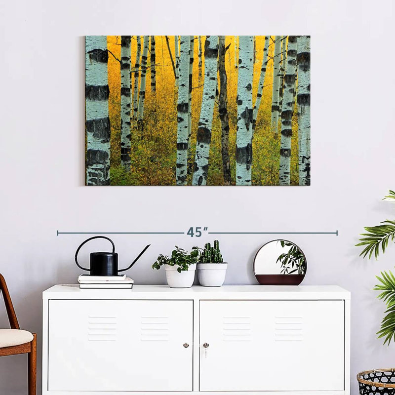 Harnek Abstract Aspen Tree, 24" H x 36" W