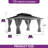 10 Ft. W x 12 Ft. D  Outdoor Aluminum Hardtop Gazebo with White Frame-93729446