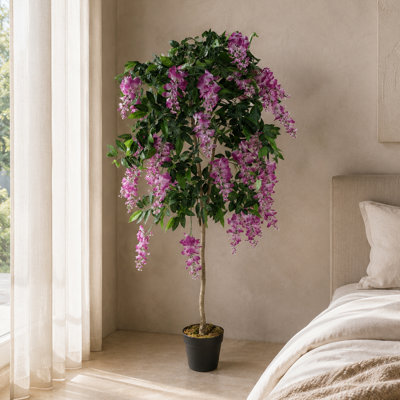 Plastic, Silk Artificial Arrangement in Planter