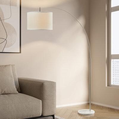 Picar 72.01'' Black Arched Floor Lamp