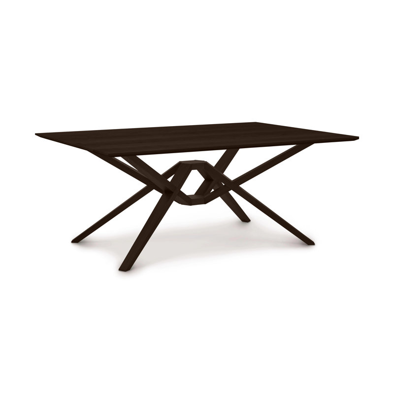 Table de salle à manger à rallonge simple et double Exeter, L 42 po x L 72 po / 92 po / 112 po, Cerisier naturel, 2