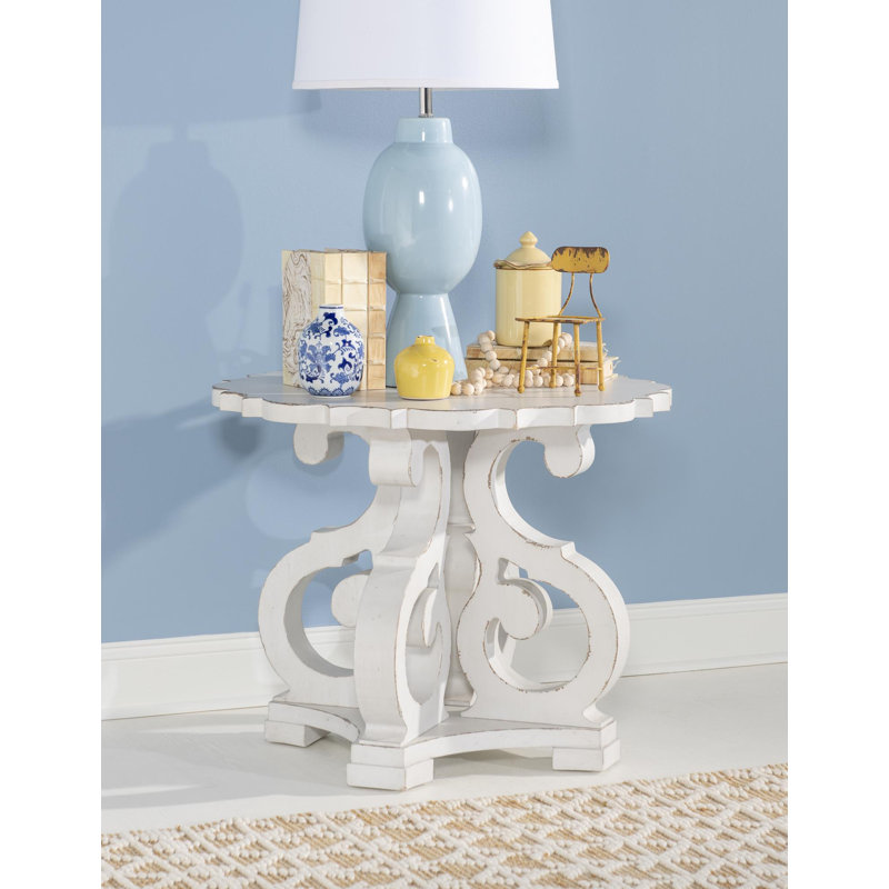 Table de bout Country Living, Blanc