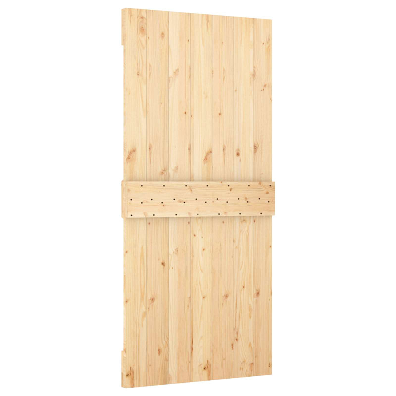 Porte vidaXL en bois de pin massif naturel 37,40 x 82,68 NARVik, 37,4 po x 82,68 po, Triangle