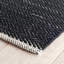 Tapis noir en coton tissé à la main Herringbone-41080255