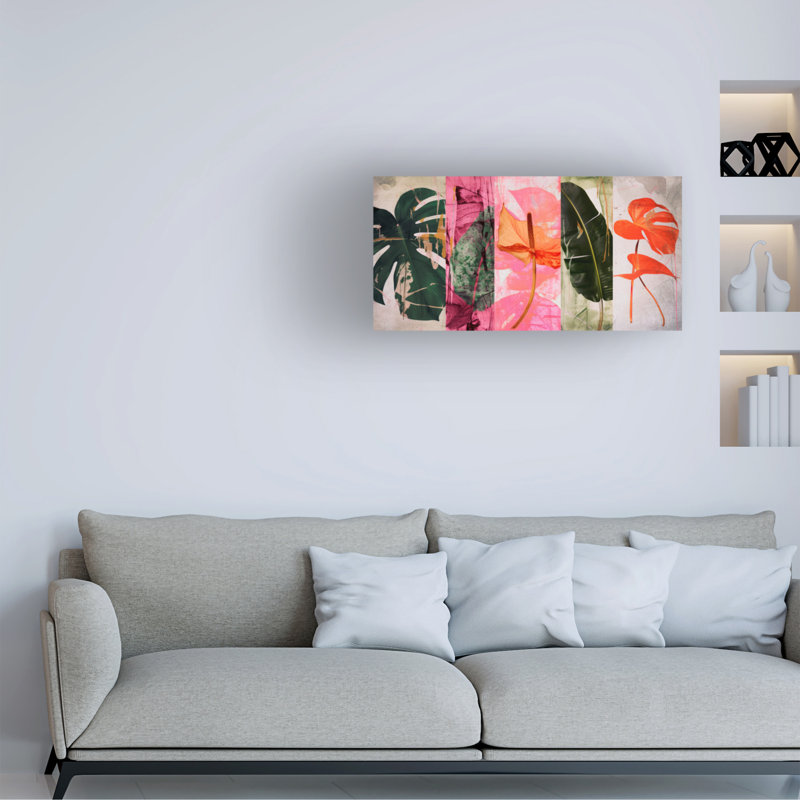 Art sur toile "Randoild Into The Jungle No 5", H 10 po x l 19 po