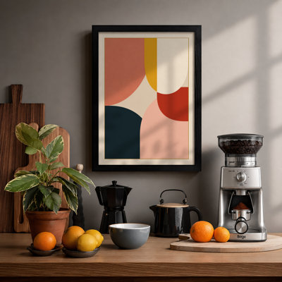 Organic Forms Mid-Century - Framed Print