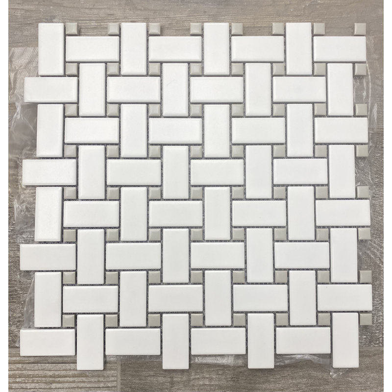 Feuille de mosaïque en porcelaine Cascade