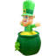 Leprechaun dans un chaudron gonflable