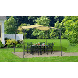 auvent de terrasse en acier l 12 pi. x p 12 pi. pavillon jardin Monterey