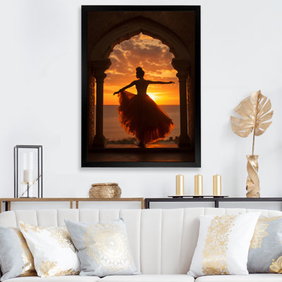 " Elegant Dancing Sunset Silhouette I "