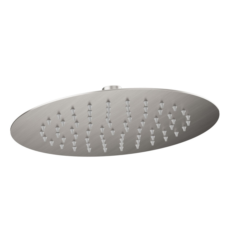 10-inch Single-Spray Round Rain Shower Head, Brushed Nickel