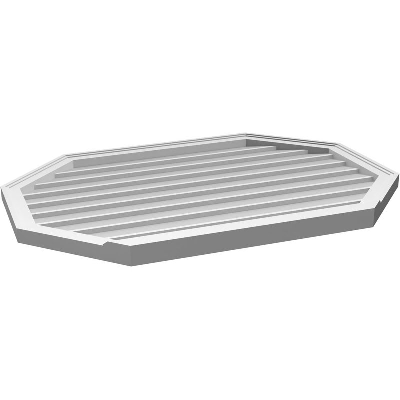 Évent horizontal gondole allongé en surface octogonal Signature, H 30 po x l 42 po x P 2 po
