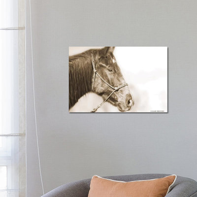 Sepia Thunder by Kari Brooks - Wrapped Canvas Print