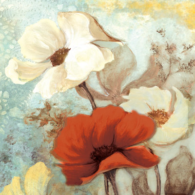 Bright Floral Times - Wrapped Canvas Painting
