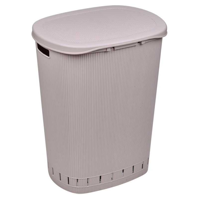 Artic Plastic Laundry Basket, Pink