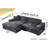 Anquantae 2-Piece Oversized Sectional Chaise Sofa with Comfy Deep Seat-1170590835-1177513784