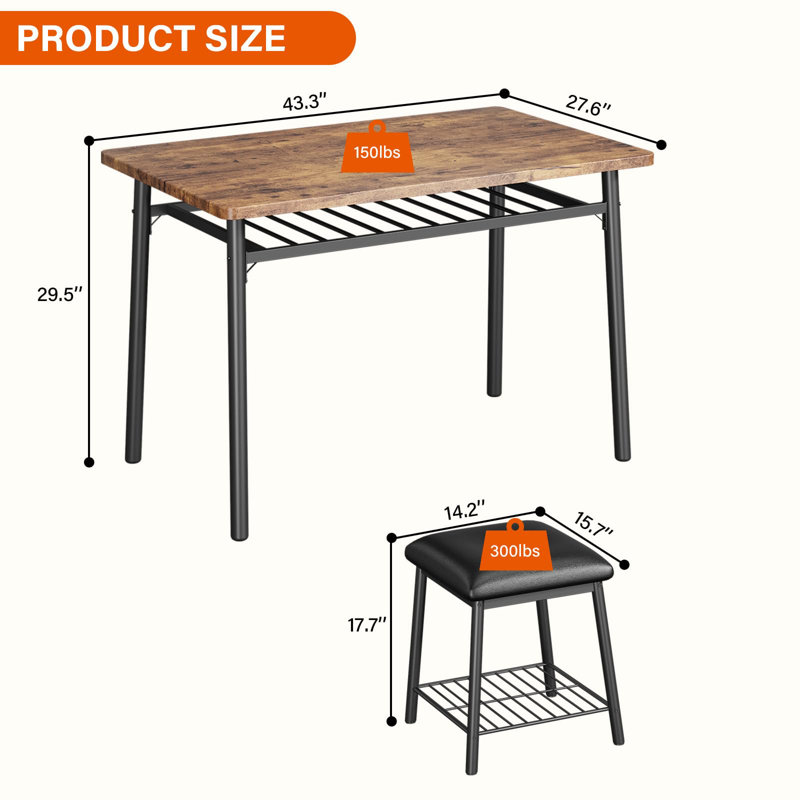 5-Piece Dining Table Set 4