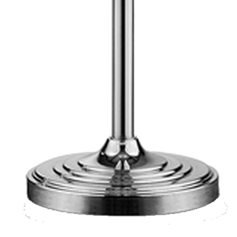 Bovary 62.5'' Silver Traditional Floor Lamp, White