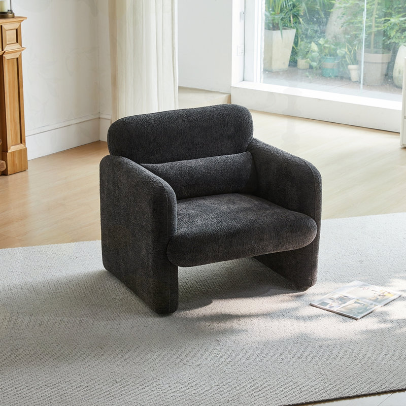 Canapé simple rembourré 34 po Best-Selling, Gris foncé antique