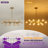  Ether 14-Light Modern Gold Sputnik Linear Chandelier Amber Glass 3000K G9 Bulbs Included Height Adjustable for Dining Rooms