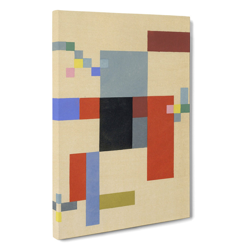 Composition Vol.1 by Sophie Taeuber-Arp - Wrapped Canvas Painting, 76cm H x 50cm W x 3cm D