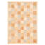 Tapis géométrique brun / gris / beige en laine noué à la main à motif géométrique 6 pi 7 po x 9 pi 7 po