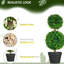 Plantes artificielles pour le salon - 23,5 po facile à nettoyer avec un arbre H 5,25 po