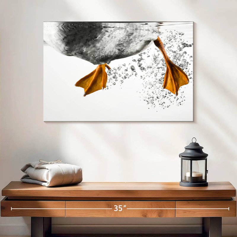 Brampt Duck Feet Underwater, 16" H x 24" W