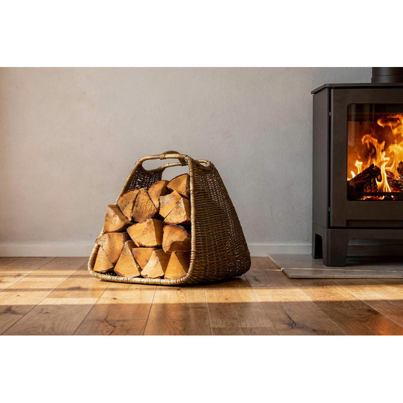 Wicker Log Basket Cradle