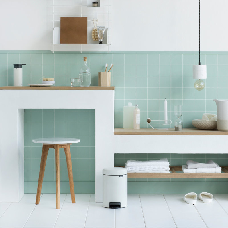 Brabantia NewIcon Soft Closing 3 Litre Pedal Bin, White