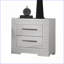 Table de chevet 2 tiroirs Glam White