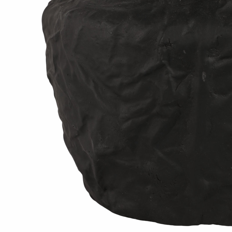 Red Barrel Studio® Cleo Large Black Omix Vase, 11" H x 10" W x 10" D