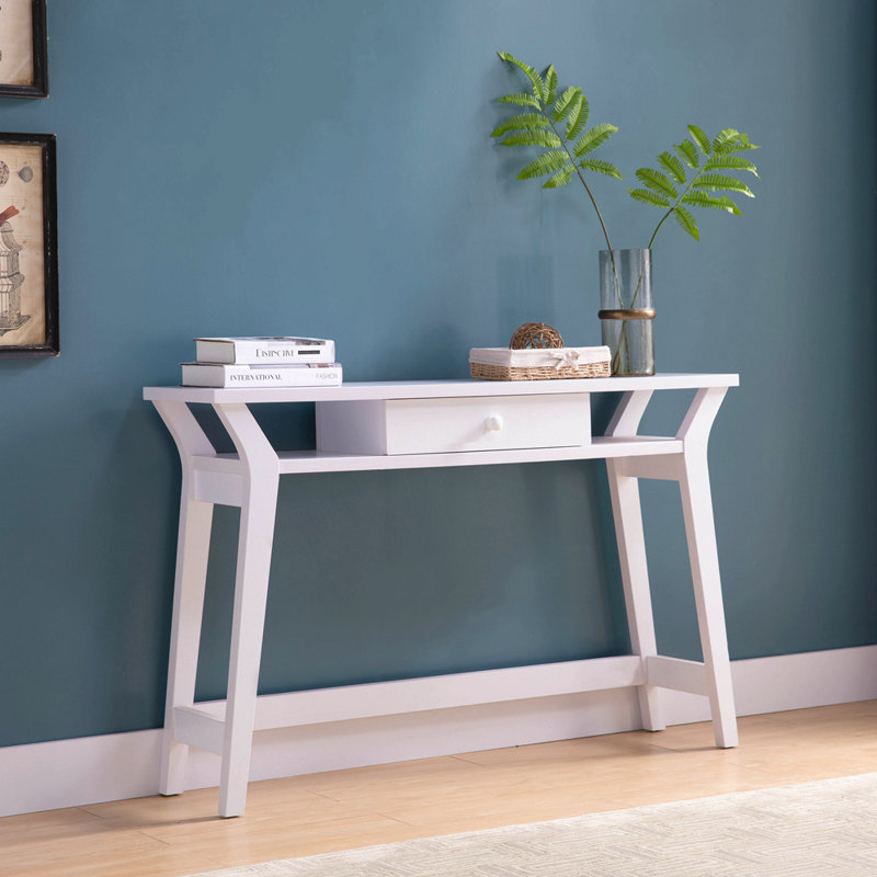 Console moderne avec un tiroir - Blanc