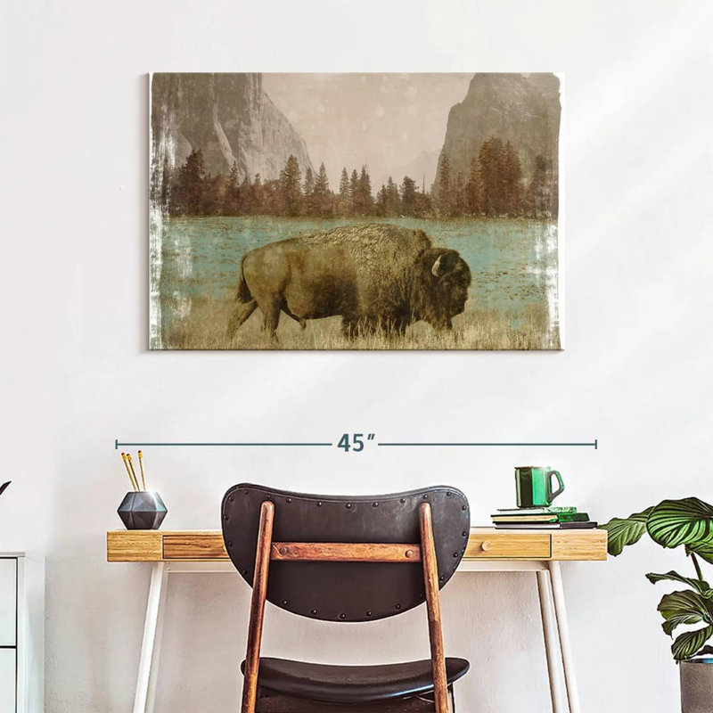 Crowle bison dans le parc