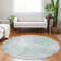 Machine Washable Indoor/Outdoor Xhevrie Mint Rug