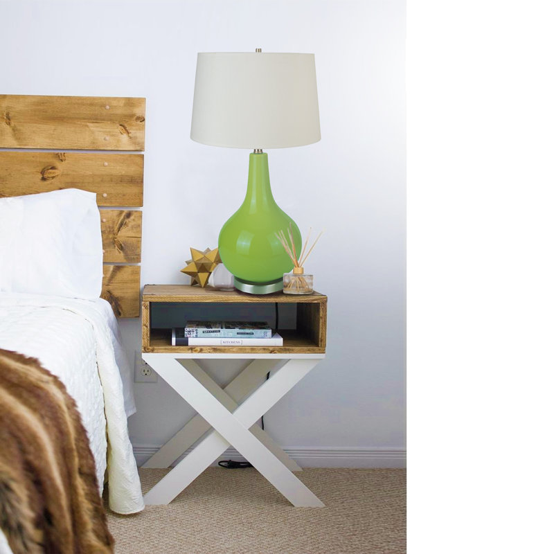 Ivalee Metal Table Lamp, Green