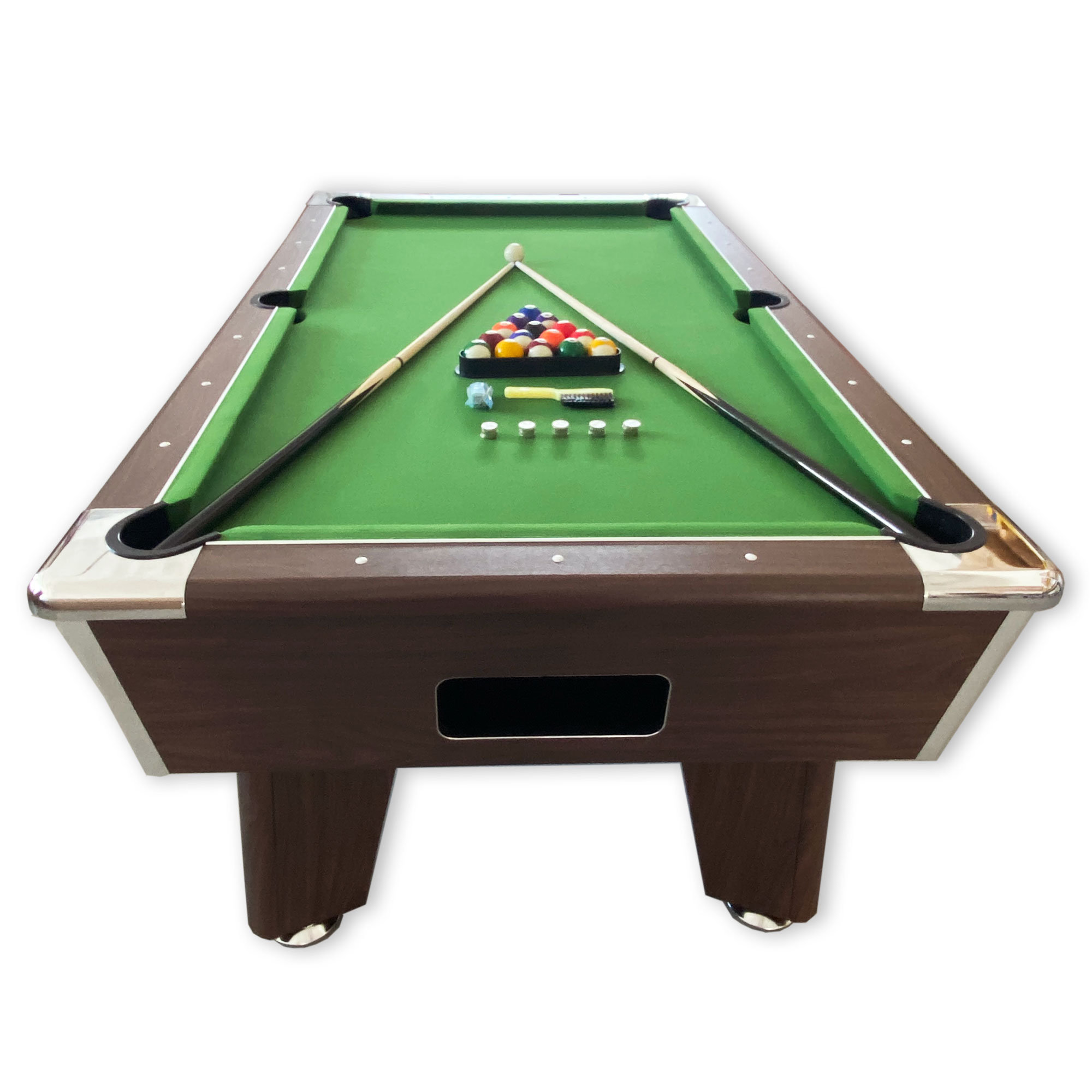 Simba USA Inc 7ft Coin Operated Pool Table Green – Competition | Wayfair