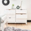 Commode double en bois massif 6 tiroirs Marialana-92991904