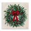 Ruban, couronne de houx, plaque murale, design par Kate Sherrill
