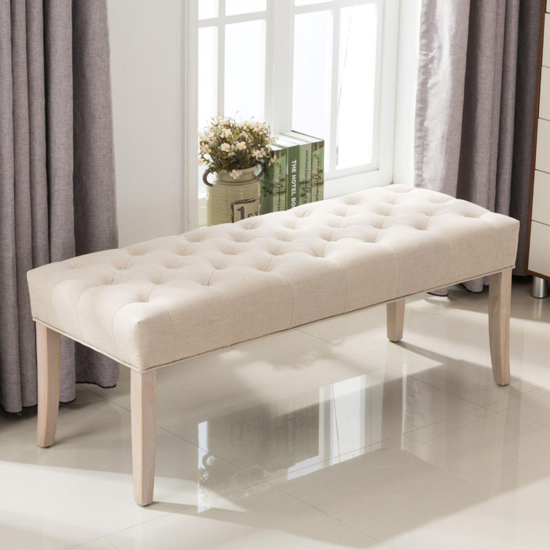 Ardine Linen Upholstered Bench