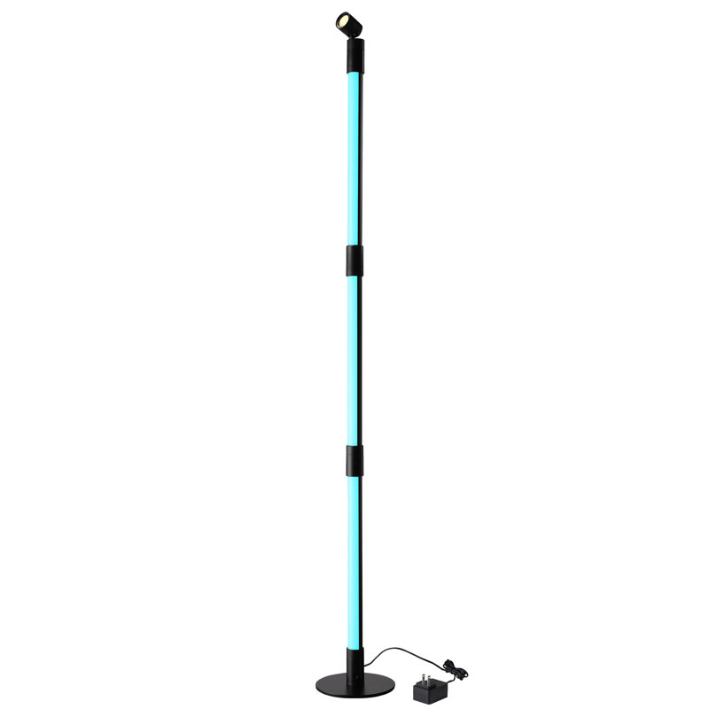 Deyvin LED Floor Lamp with Spotlight, 360° RGBW Tree Light, Music Sync, Remote Control