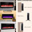 Foyer électrique encastré de 36 po, puissance de 1400 W, 5 réglages de luminosité de la flamme et options de couleurs multiples, fonction de minuterie